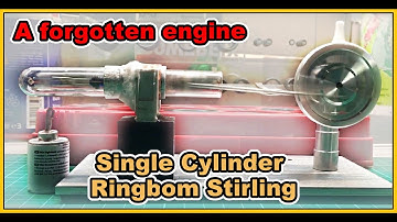 Beta Stirling Engine with free Displacer piston - tutorial