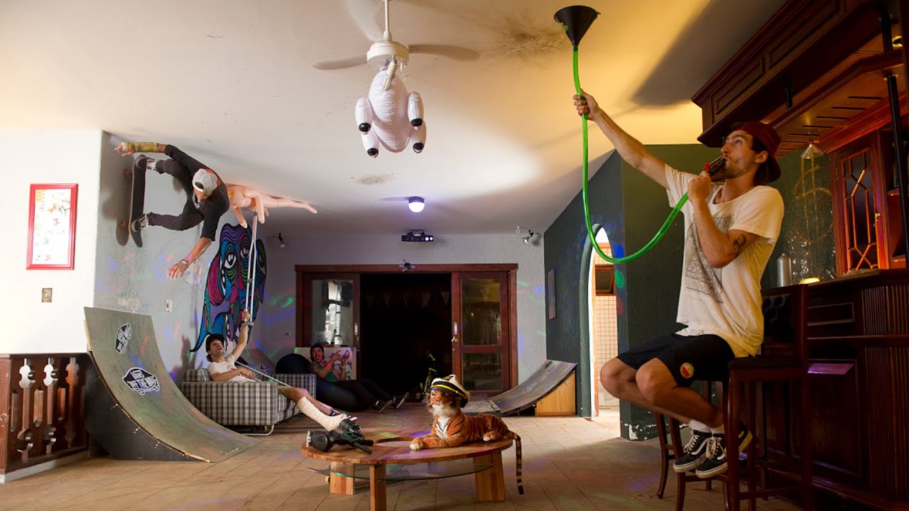 SESSÃO DE SKATE NA SALA - A Casa MTV Parte 2/24