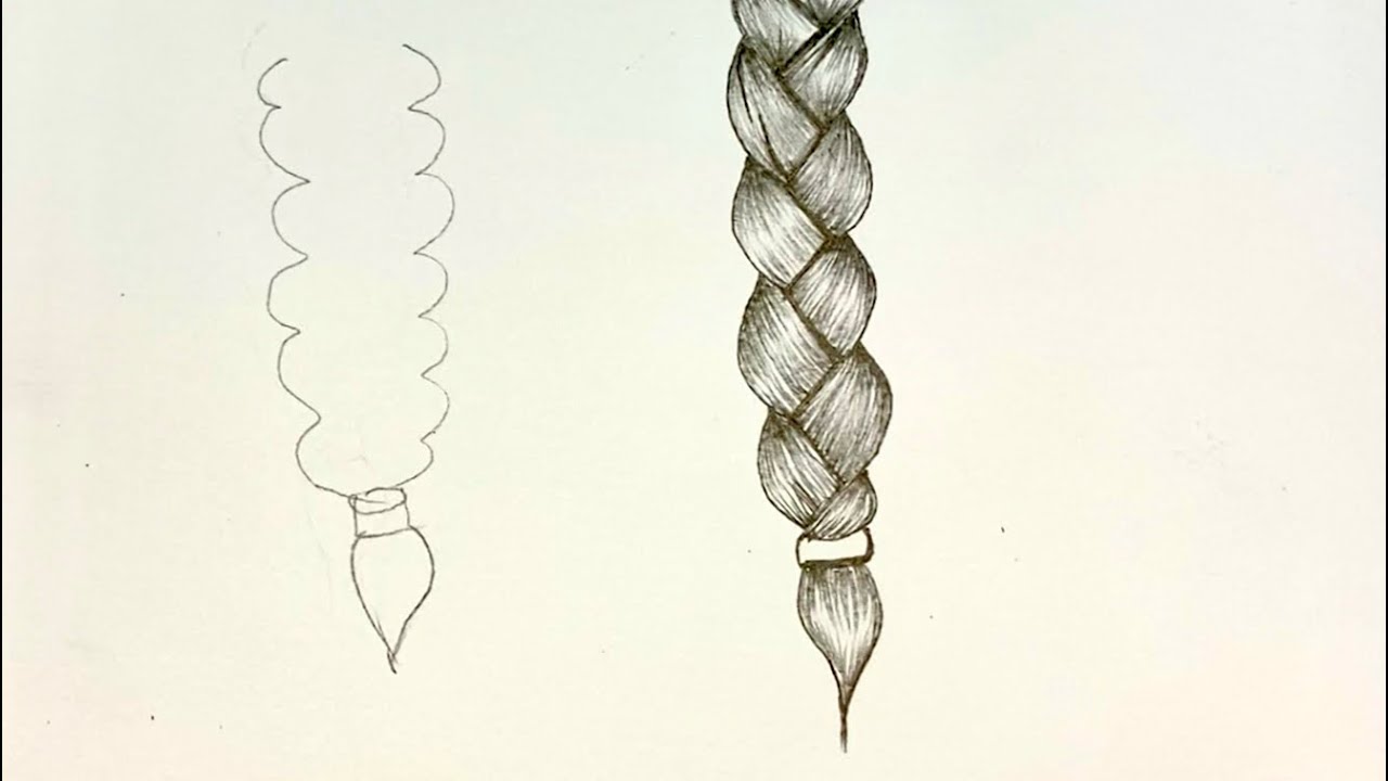 How to draw hair Easy hair drawing for beginners #art #trending #viral ...