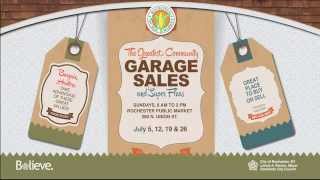 2015 Garage Sales at the Market September - July