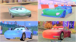 Cars 1 - Cars 2 - Cars 3 All Girl Characters/Cars Gameplay