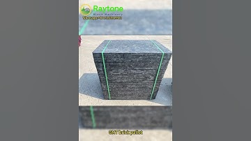 Freshly made GMT brick pallet, ready for packaging and loading.