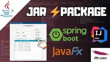 Package JAR integration JavaFX 🍃 Spring Boot CRUD Graphical User Interface GUI IntelliJ IDEA 🌎