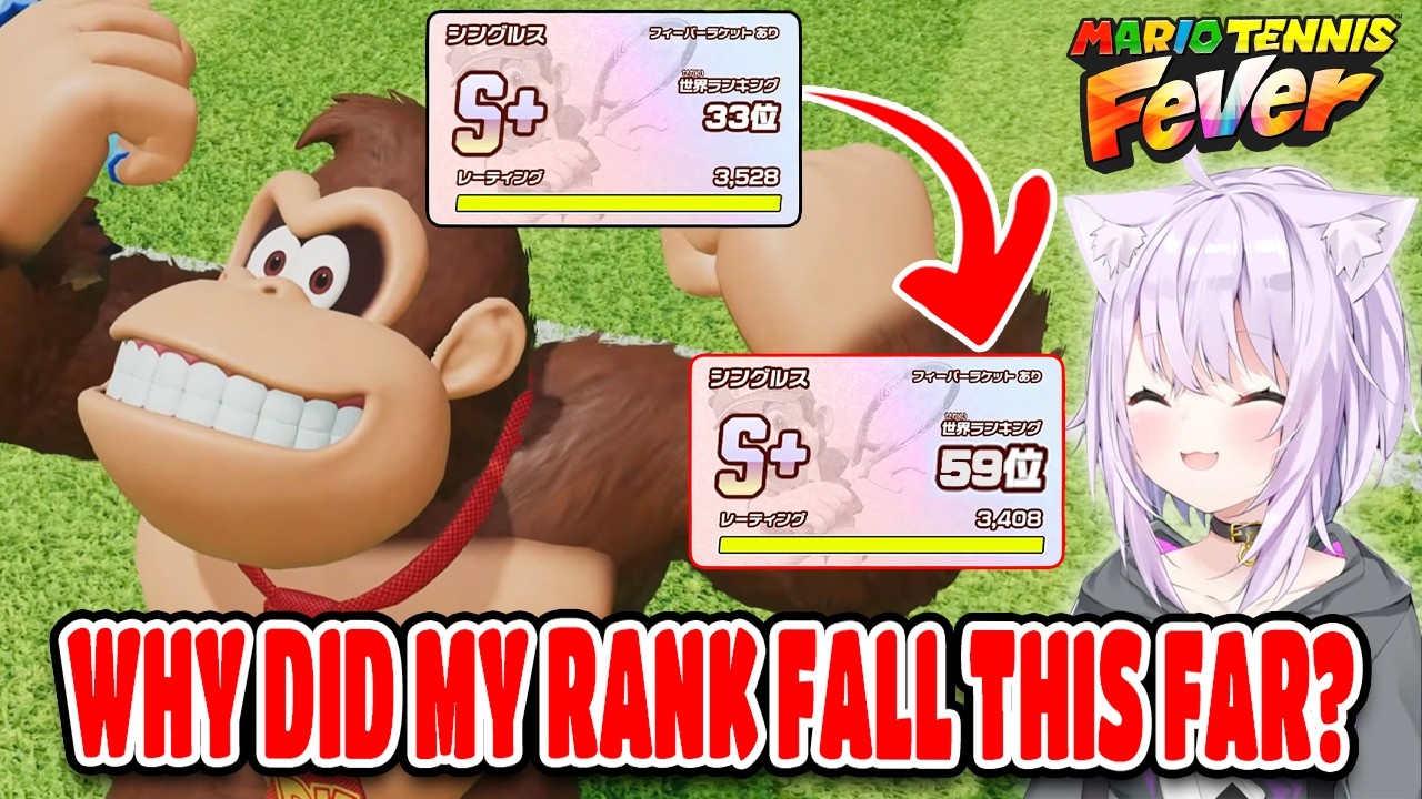 Okayu’s Rank Drops After the Hololive Mario Tennis Tournament【ENG SUB】