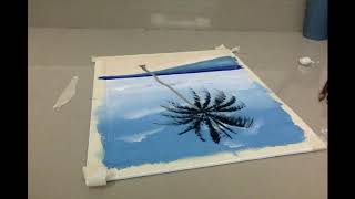 coconut tree painting