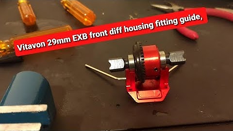 Kraton exb 6s Vitavon 29mm 7075 front diff housing fitting guide.