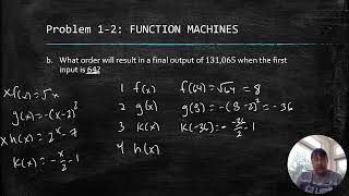 CPM Algebra 2 / Trigonometry Lesson 1.1.1 Core Problems