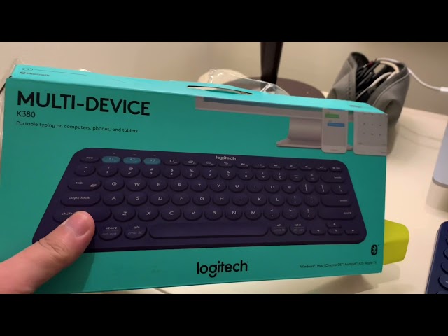 Bàn phím Bluetooth kết nối 3 thiết bị kinh điển Logitech K380