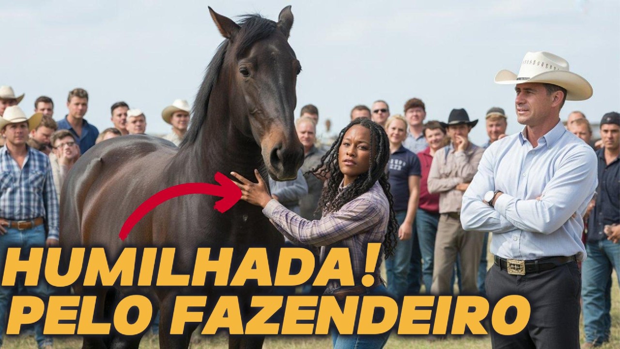 RIRAM quando ELA disse que DOMARIA o CAVALO do FAZENDEIRO! ...até ela SUBIR na SELA e CALAR a TODOS