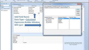 Calculated Data Types in Microsoft Access Database Tables