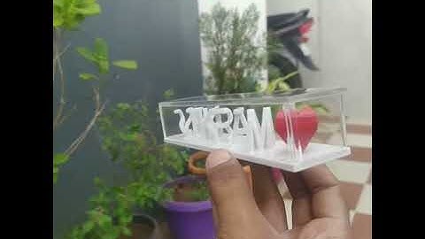 Dual illusion name | With Acrylic Cover | Flip Name | 3D illusion Name