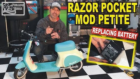 How To Replace The Battery On A Razor Pocket Mod Petite Scooter (Phillips Vision: Episode - 81)