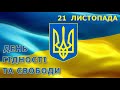 футаж / заставка день гідності України 21 листопада  10 секунд