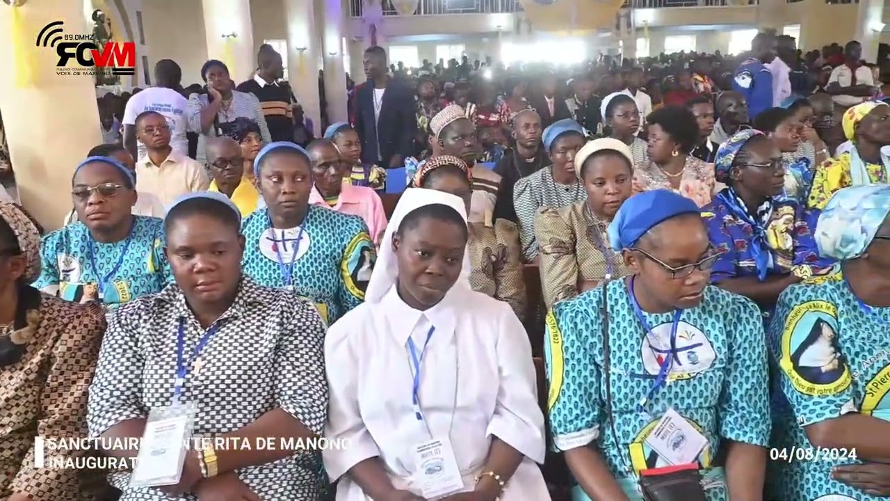 Inauguration Sanctuaire Sainte Rita de Manono RDC part1