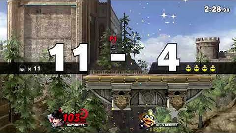 Smash Ultimate - Bayonetta vs Level 9 CPU King Dedede