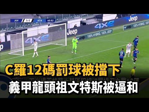 C羅12碼罰球被擋下 義甲龍頭祖文特斯被逼和－民視新聞