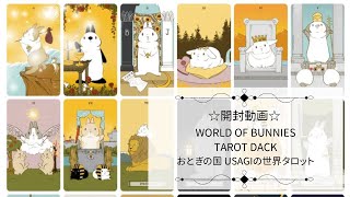 約1〜3日以内の発送お手続き】WORLD OF BUNNIES TAROT DACK ◇ おとぎ