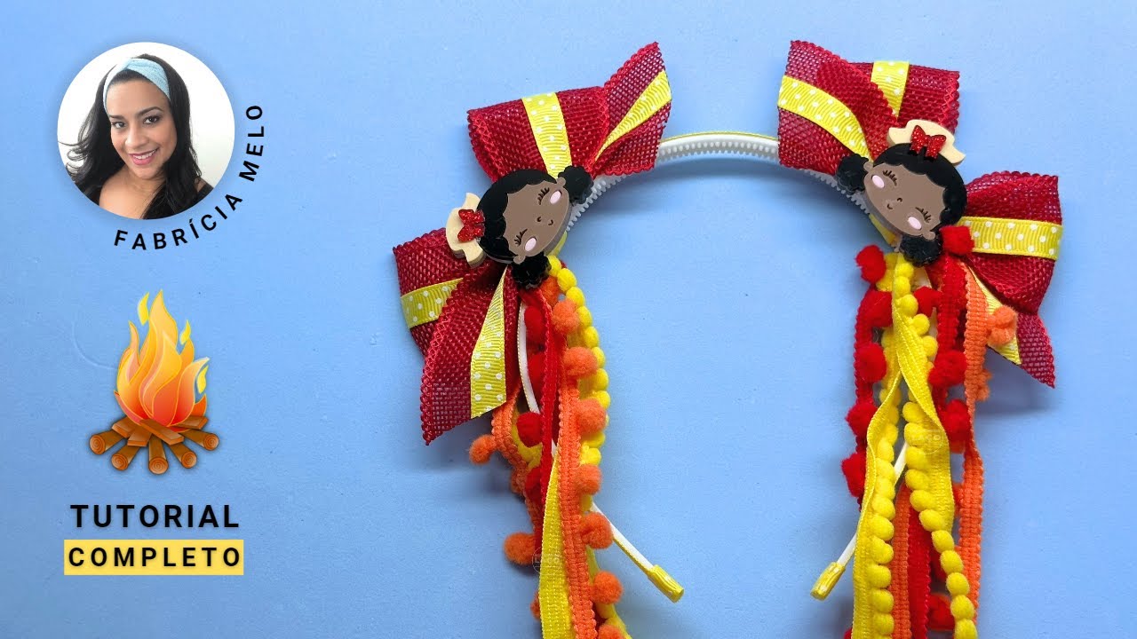 Tiara Junina Lucrativa passo a passo pap papdelaços tiara YouTube