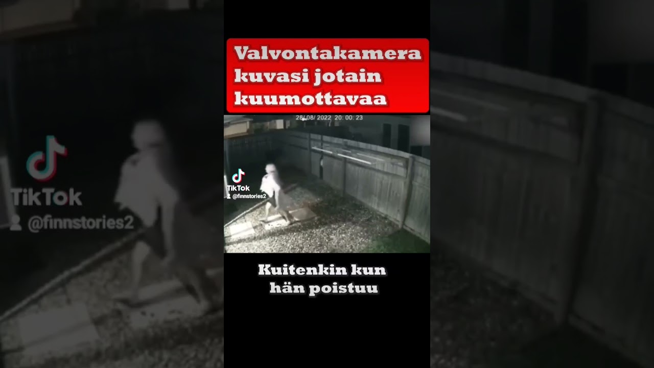 Valvontakamera kuvasi jotain kuumottavaa 😰👻