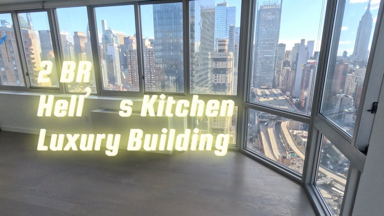 NYC Apartment Tour, 2-bedroom Flex 4, midtown west luxury building