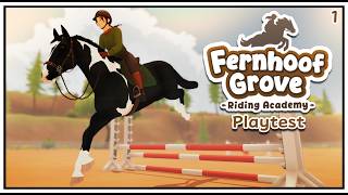 [Fernhoof Groove Riding Academy] First Look On This New Horse Game! Alpha Playtest!