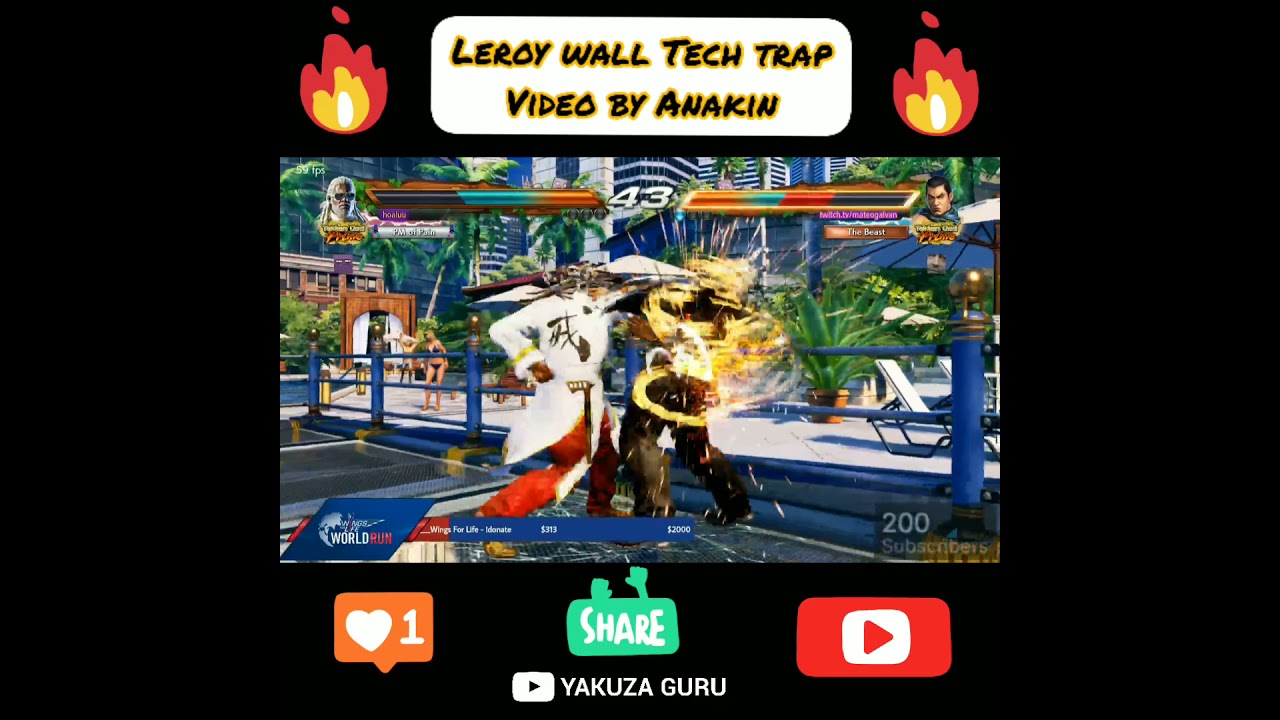 Tekken 7 | Season 4 | Leroy Wall Tech Trap Video By Anakin