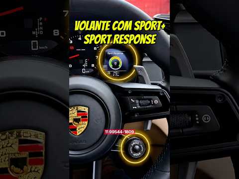 Instalação Volante + botão Sport chrono #porsche #macan