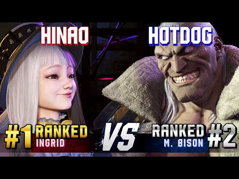SF6 ▰ HINAO (#1 Ranked Ingrid) vs HOTDOG29 (#2 Ranked M.Bison) ▰ High Level Gameplay