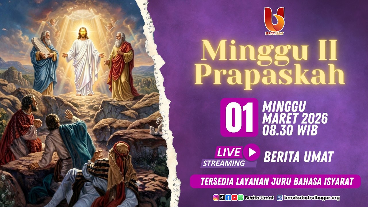 Misa Minggu II Pra-Paskah (1 Maret 2026) 🧏🏼 | Gereja BMV Katedral Keuskupan Bogor