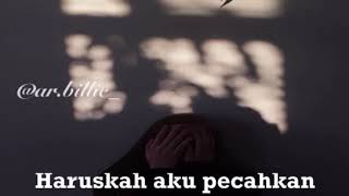 Ku menangis membayangkan betapa kejamnya dirimu atas diriku