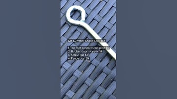 DIY Summer Sun Shade Sail Pole