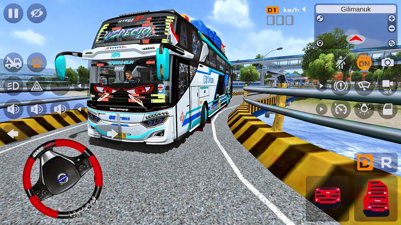 Bus Pariwisata Winspector QQ Trans Convoi Bareng Nabilla Dan Tuan Muda Nyebrang Naik Kapal Feri