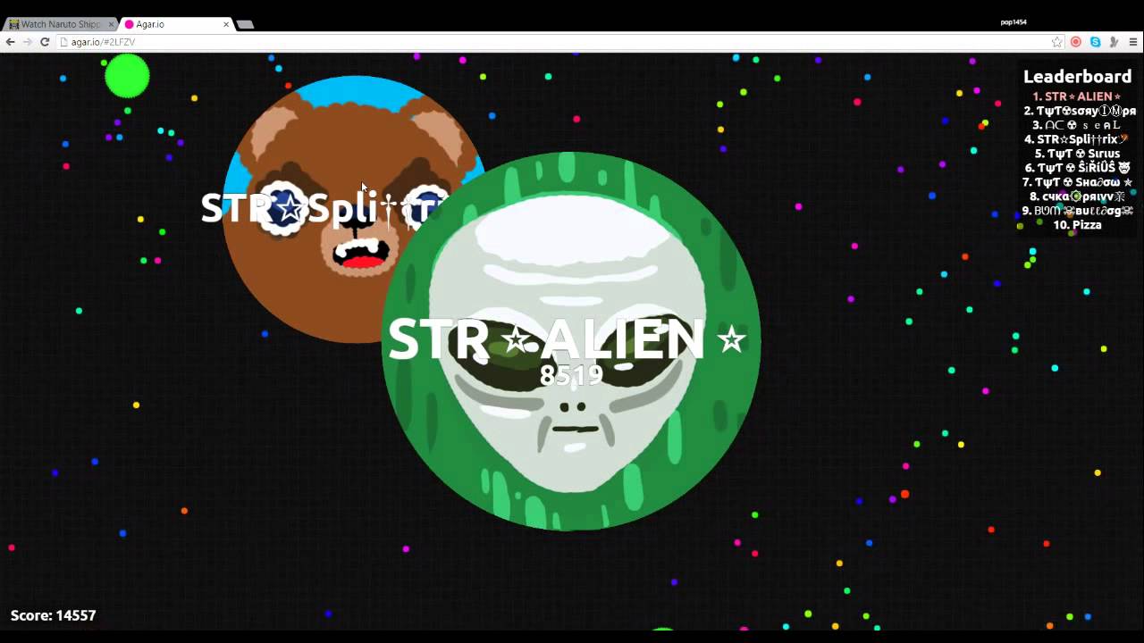 Agar.io Pop split tutorial