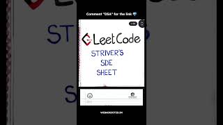 Day-118 Want Striver Dsa Handwritten Notes #dsa#youtubeshorts#shorts#ytshorts#viral#trending#usa#job