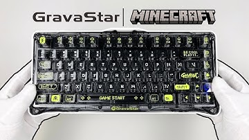 GravaStar Mercury K1 Lite Mechanical Keyboard Unboxing + Minecraft Gameplay