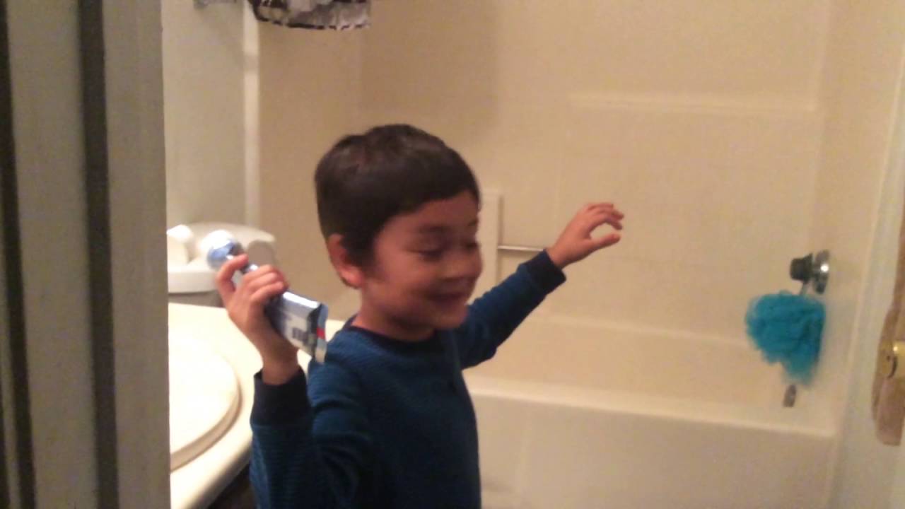 Angry kid throws toothpaste - YouTube