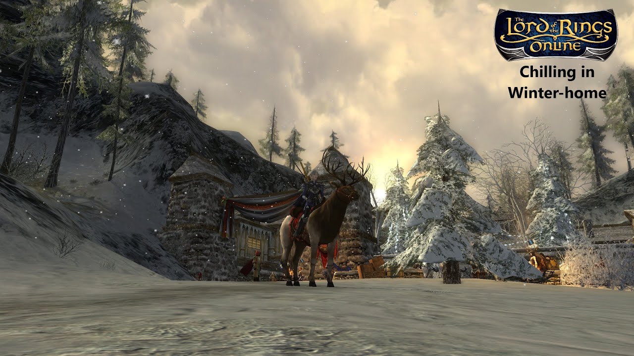 LOTRO | Yule Festival | Frostbluff, Winter-home Music, Atmosphere & Relaxing