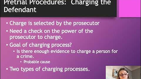 Pretrial Procedures