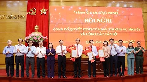 Công bố quyết định về công tác cán bộ