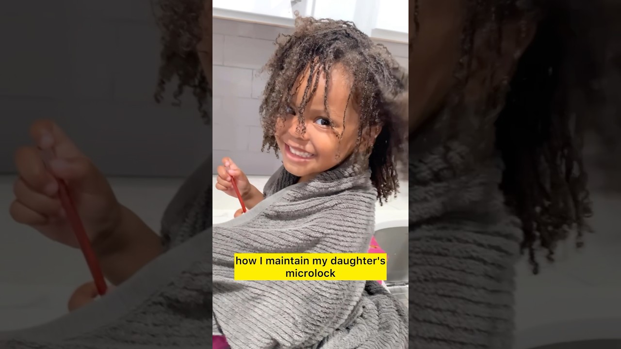 How I Maintain my toddler’s Microlocs | Retwisting microlocs |Kids’ loc retwist