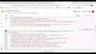 Sentimental Analysis on Crpto and Stocks | Task 4| Skill Brewery Codevita Live
