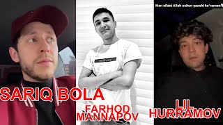 SARIQ BOLA JAXONGIR VA LIL HURRAMOV FARHOD MANNAPOV HAQIDA YIG'LAB GAPIRDI 😢😢😢😢😢 ФАРХОД МАННАПОВ