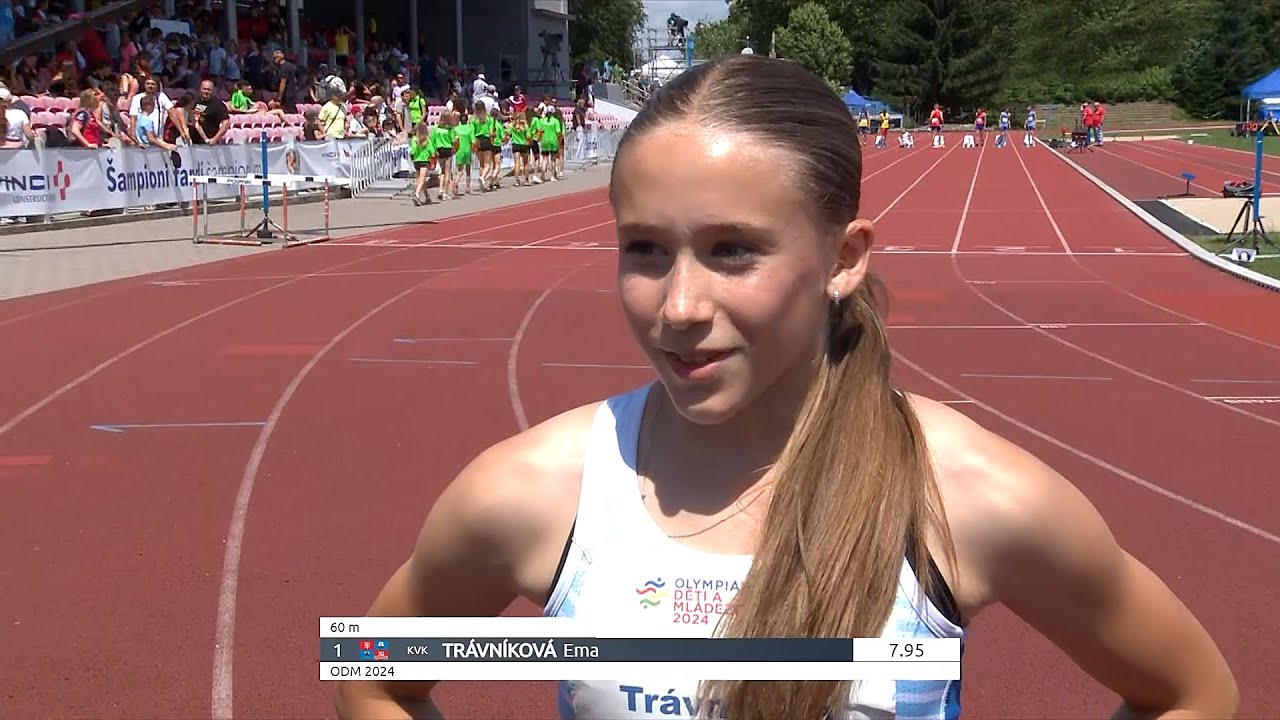 Olympiáda dětí a mládeže 2024 - finále 60m - žákyně