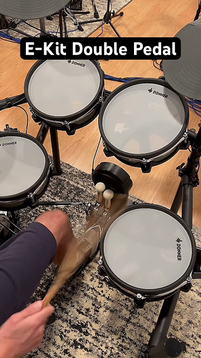 Donner E-kit Double Pedal @Donnermusic_ #electronicdrums #doublepedal  #strajkstudios