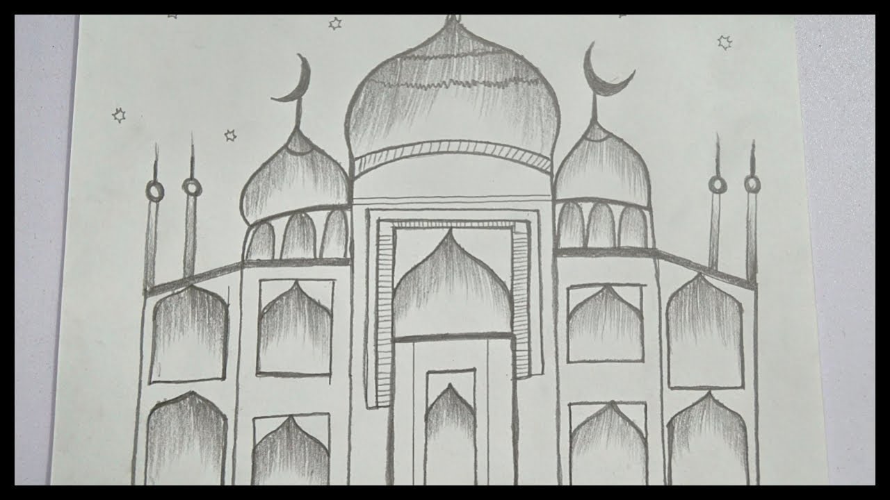 Как нарисовать мечеть легко