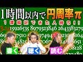 【書く聴く読む】1時間以内に円周率1番覚えた人が勝ち！どの暗記法が一番覚えられる！？