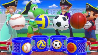 Super Mario Party MiniGames Mario Vs Waluigi Vs Yoshi Vs Rosalina (Master Difficulty)