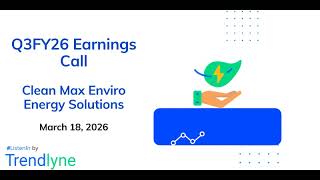 Clean Max Enviro Energy Solutions Earnings Call for Q3FY26