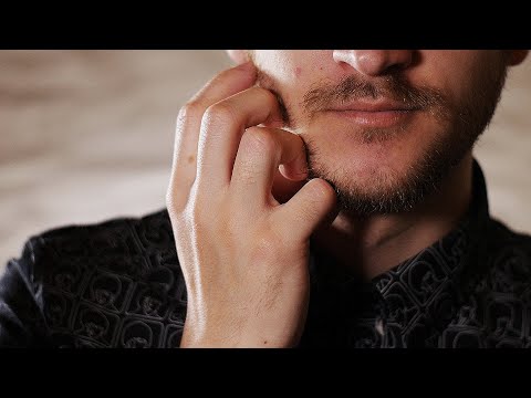 ASMR Beard Play, Close Whispering