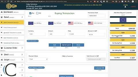 Currency Exchange Software Retail Buy
